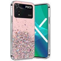 Obal na mobil pre Xiaomi Poco M4 Pro 4G, Glittery, ružové