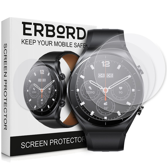 3x ERBORD Hydrogélová fólia pre Xiaomi Mi Watch S1