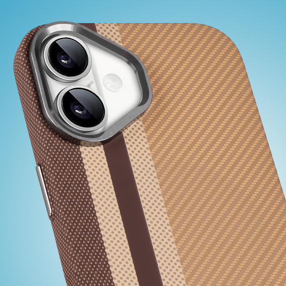 Puzdro pre iPhone 16, Carbon Fiber MagSafe, žlté