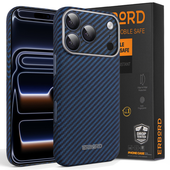ERBORD Plne kevlarové puzdro MagSafe pre iPhone 17 Pro Max