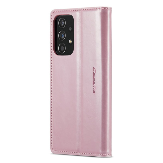 CASEME flipové puzdro pre Samsung Galaxy A33 5G, Waxy Textured, ružové