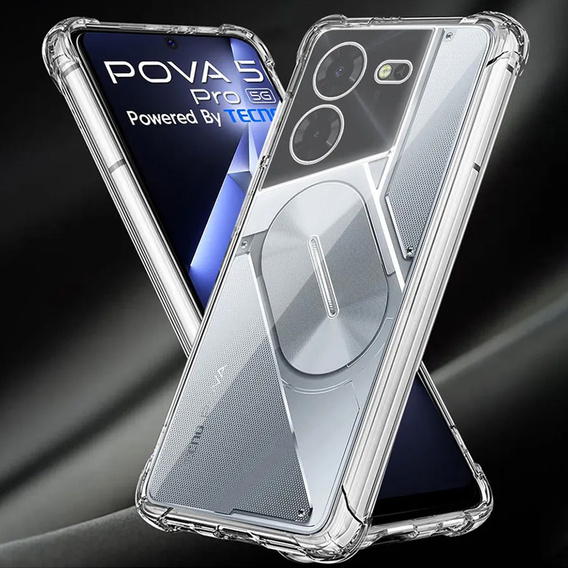 Obal na mobil pre Tecno Pova 5 Pro, Dropproof, priehľadné