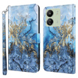 Klapkové puzdro pre Xiaomi Redmi 13C / Poco C65, Wallet, Marble modré