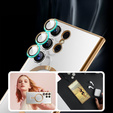 Puzdro pre Samsung Galaxy S24 Ultra, Electro MagSafe, zlaté+ Plné lepidlo keramické sklo