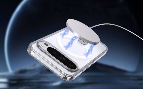 Hybridné puzdro Fusion pre Google Pixel 10 Pro XL, pre MagSafe, so stojanom, priehľadné