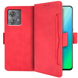 Klapkové puzdro pre Motorola Edge 40 Neo, Card Slot, červené