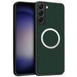 Obal na mobil pre Samsung Galaxy S23 Plus, Magsafe Slim Carbon, zelený