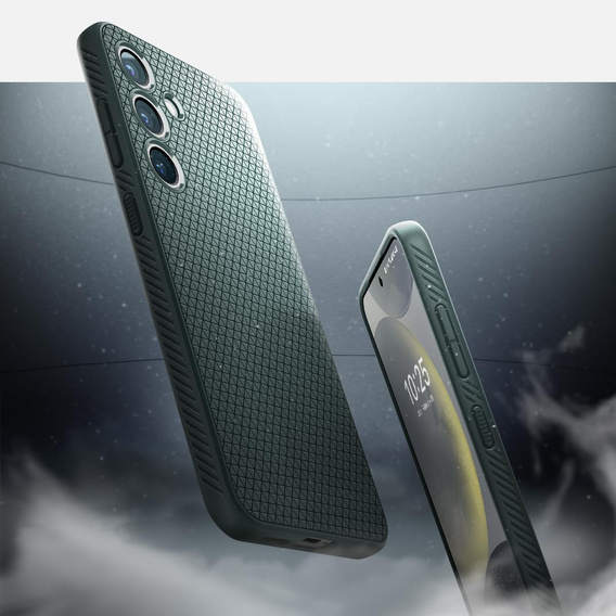 Puzdro Spigen pre Samsung Galaxy S24, Liquid Air, zelený + tvrdené sklo 9H