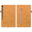 Puzdro pre Samsung Galaxy Tab S10 Lite / S10 FE / S9 FE, Wallet Pen Slot, žltý
