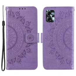 Klapkové puzdro pre Motorola Moto G13 / G23, Mandala Flower, fialové