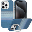 Puzdro pre iPhone 15 Pro Max, Frame Kickstand, pre MagSafe, Moon Blue