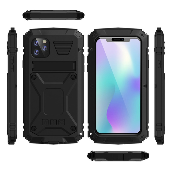Obrnené puzdro pre iPhone 11 Pro Max, R-JUST, čierne