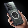 Puzdro pre Realme GT 6 / 6T, s magnetickým štítkom, transparentné / čierne