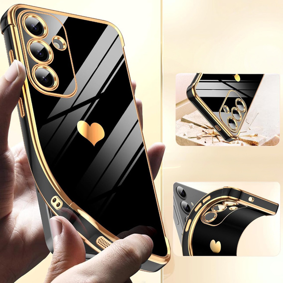 Obal na mobil pre Samsung Galaxy S25 FE, Electro heart, čierne