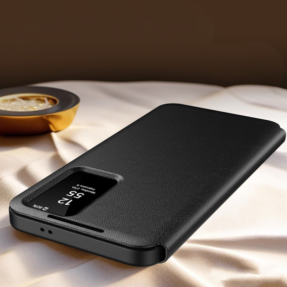 Flipové puzdro pre Samsung Galaxy S24 FE, Smart View Wallet, čierne