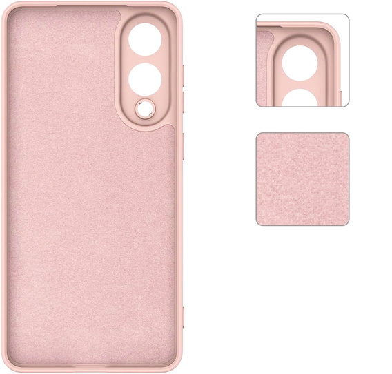 Puzdro pre Samsung Galaxy S25 Edge, Silicone Lite, ružové + sklo 9H