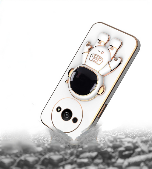 Obal na mobil pre Xiaomi Redmi A3, Astronaut, biele