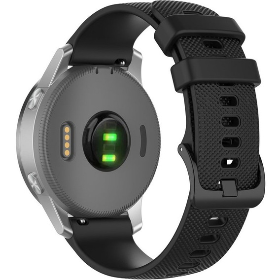 Pasek Silikonowy 18mm do Garmin Vivomove 3S / Vivoactive 4S, Black