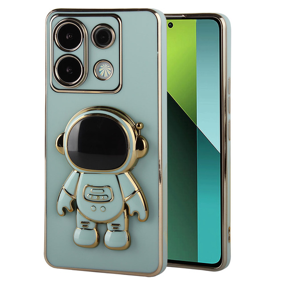 Puzdro pre Xiaomi Redmi Note 13 Pro 5G, Astronaut, zelený + tvrdené sklo 9H