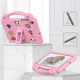 Detské puzdro pre Samsung Galaxy Tab S6 Lite 10.4 2020/2022 / Tab A7 2020 T500 / T505 / Tab S6 T860/T865, Cute Patterns, so stojanom, ružové