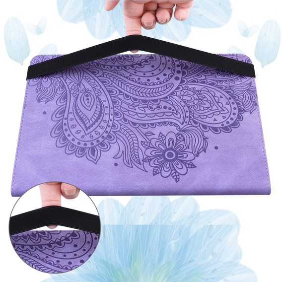 Puzdro s chlopňou pre Xiaomi Redmi Pad SE 11", flower, fialové