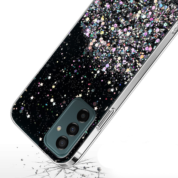 Obal na mobil pre Samsung Galaxy M23 5G / M13, Glittery, čierne