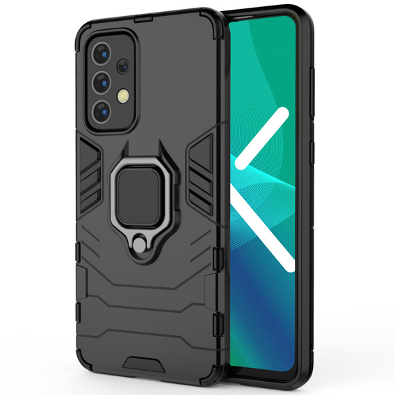 Obal na mobil pre Samsung Galaxy A33 5G, Kickstand Ring, čierne