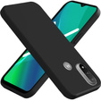 Obal na mobil pre Motorola Moto E40/E30/E20, Silicone Lite, čierne