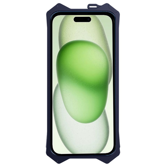 Pancierované puzdro pre iPhone 15 Plus, Aluminum Alloy, čierne