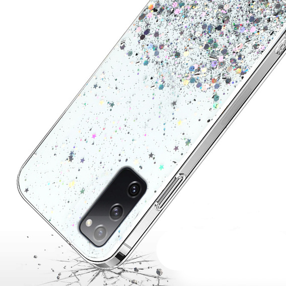 Obal na mobil pre Samsung Galaxy S20 FE, Glittery, priehľadné