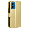 Klapkové puzdro pre Motorola Moto E14, Crazy Horse Wallet, zlaté