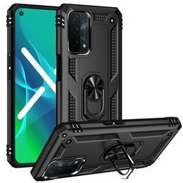 Pancierované obal na mobil pre OPPO A54 5G/A74 5G/A93 5G, Nox Case Ring, čierne