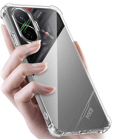 Obal na mobil pre Xiaomi Poco F7, Dropproof, priehľadné