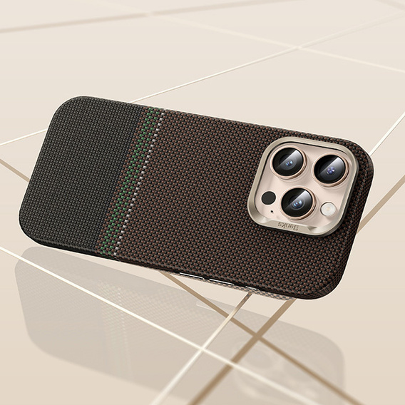 BENKS Kevlar Magnetic Armor Pro Prestige 600D Y066 puzdro pre MagSafe s aktívnym tlačidlom pre iPhone 16 Pro Max