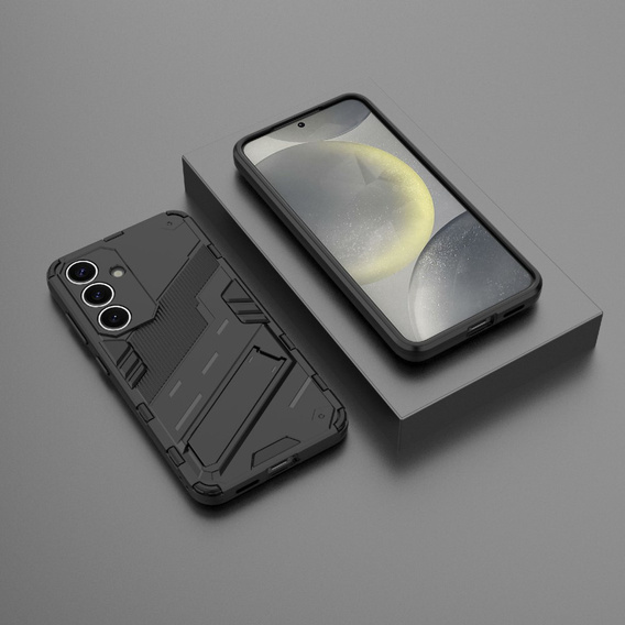 Puzdro pre Samsung Galaxy A36 5G, Military kickstand, čierne