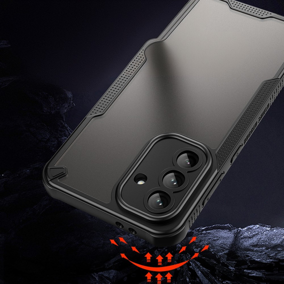 Obal na mobil pre Samsung Galaxy A56, Armor Frosted Case, čierne