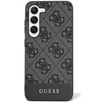 GUESS Obal na mobil pre Samsung Galaxy S24+ Plus, 4G Bottom Stripe, sivé