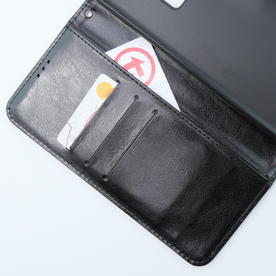 Klapkové puzdro pre Xiaomi 13T / 13T Pro, Crazy Horse Wallet, čierne