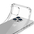Puzdro pre iPhone 16 Pro, Erbord Dropproof, priehľadné + sklo