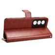 Klapkové puzdro pre Oppo A80, Crazy Horse Wallet, hnedé