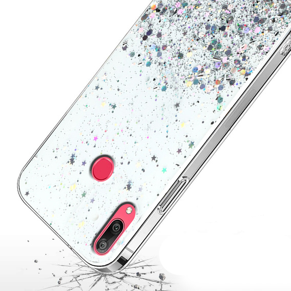 Obal na mobil pre Huawei Y7 2019, Glittery, priehľadné
