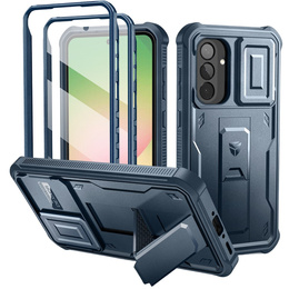 Obrnené puzdro pre Samsung Galaxy A56 5G, Dexnor Full Body (Two Frames), modré