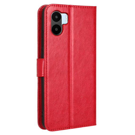 Klapkové puzdro pre Xiaomi Redmi A1 4G / A2 4G, Crazy Horse Wallet, červené