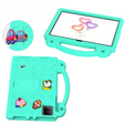 Detské puzdro pre T Tablet 5G, Cute Patterns, so stojanom, zelený