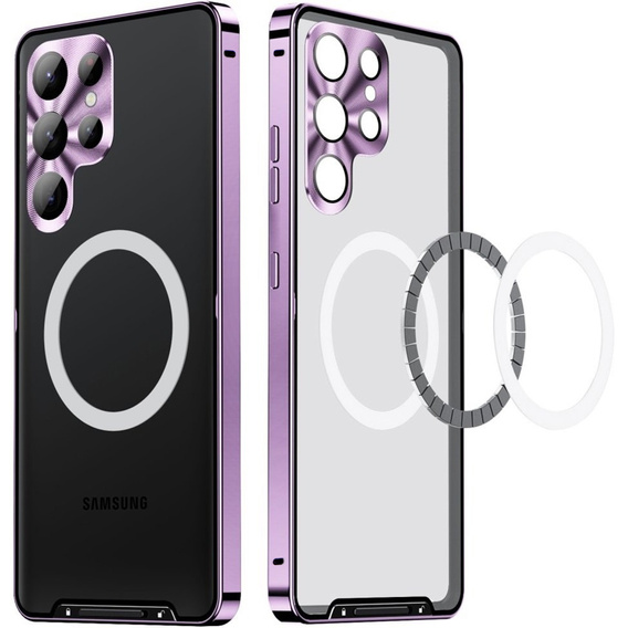 Ochranné puzdro na fotoaparát pre Samsung Galaxy S25 Ultra, CamShield MagSafe, fialové