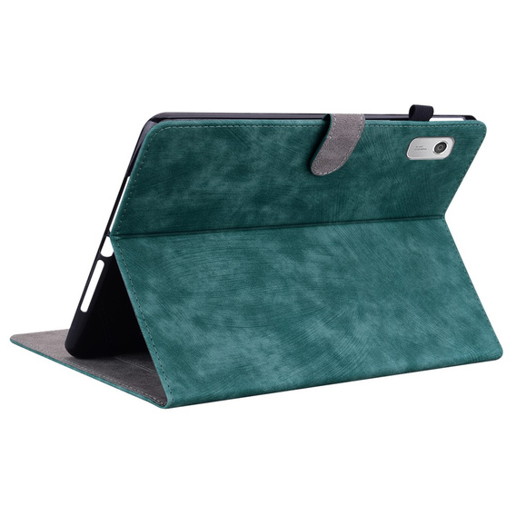 Obal na mobil pre Lenovo Tab M9, Wallet Pen Slot, zelený