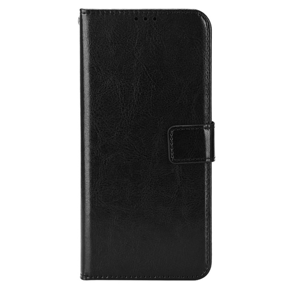 Klapkové puzdro pre Oppo A17, Crazy Horse Wallet, čierne