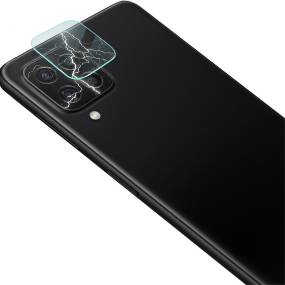 Tvrdené sklo na fotoaparát pre Samsung Galaxy A22 4G, modré