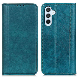 Obal na mobil pre Samsung Galaxy A36 5G, Wallet Litchi Leather, zelený
