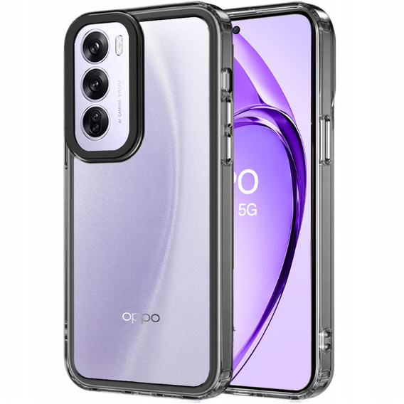 Obal na mobil pre Oppo A80, Fusion Hybrid, transparentné / čierne